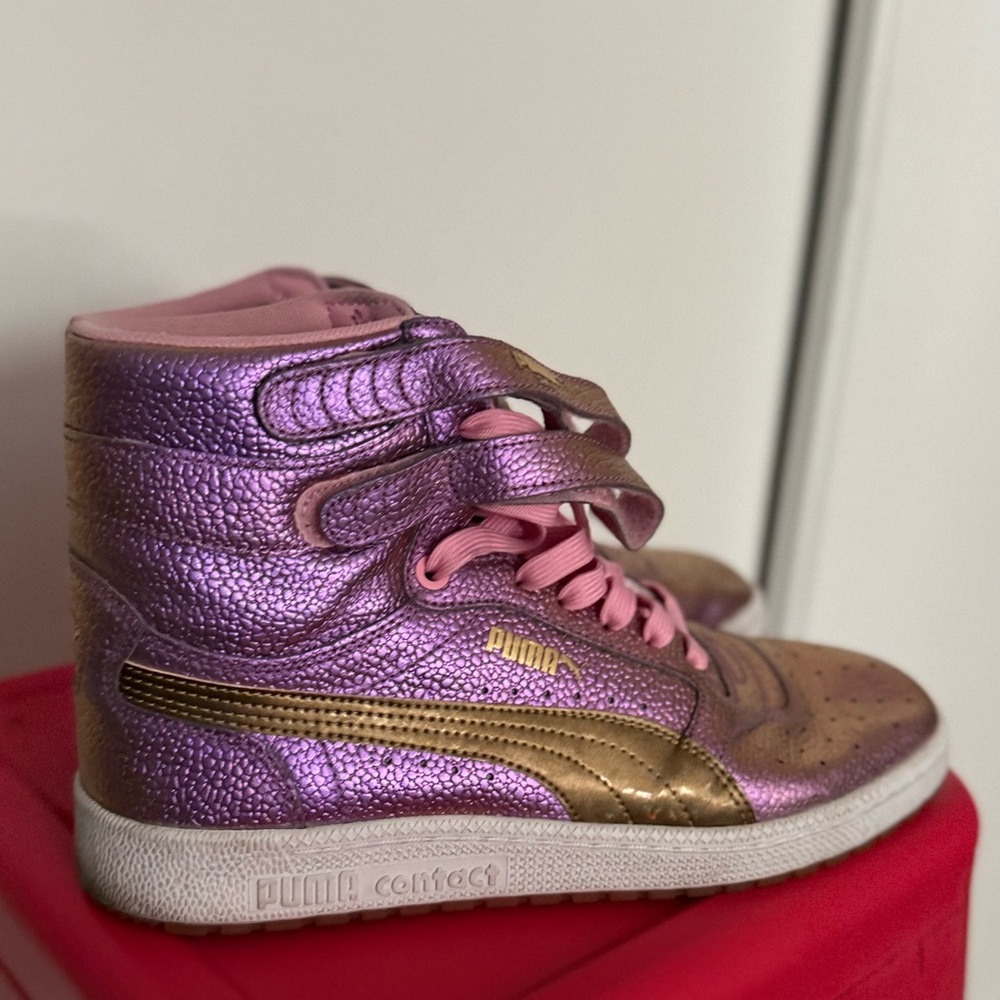 Puma Sky II High Reset - W Sz. 10.5 - Prism Pink Metallic Gold